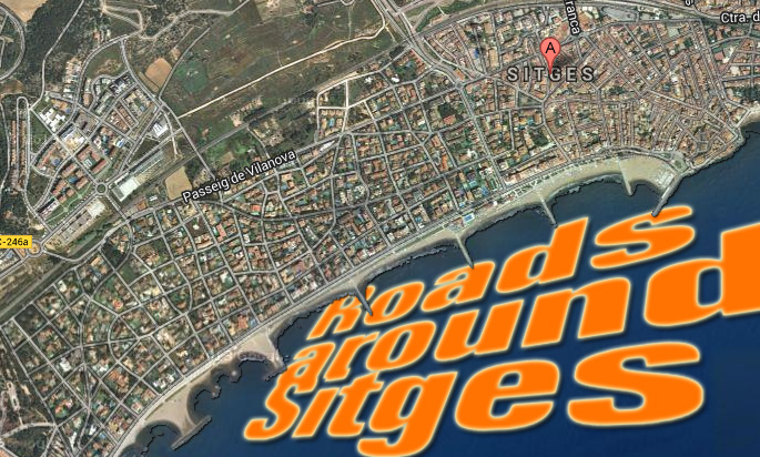 Roads around Sitges