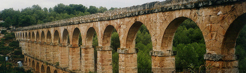 Roman aqueduct Tarragona Pont de les Ferreres