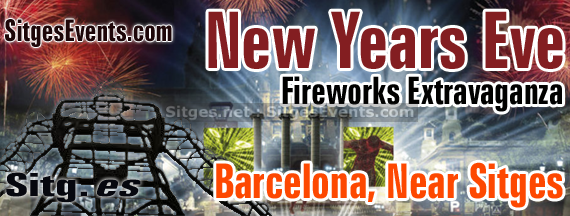 Barcelona 2014 New Years Eve Fireworks Event