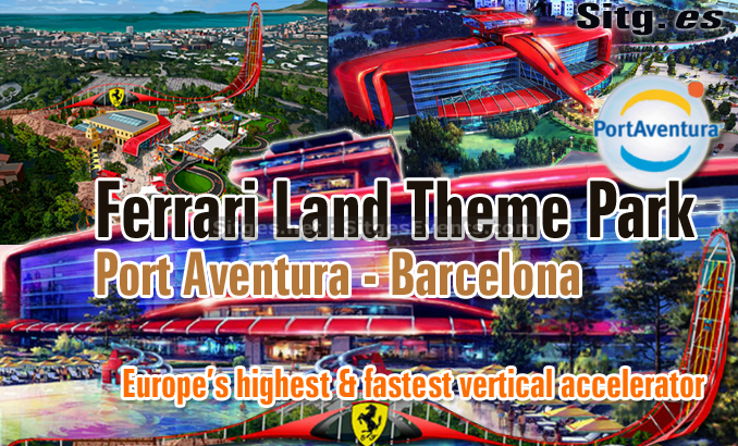 Port Aventura Ferrari Land Venue near Barcelona