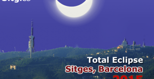March 2015 Sun Total Eclipse visible in Sitges, Barcelona