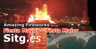 Getting the best spot for… Sitges Fireworks